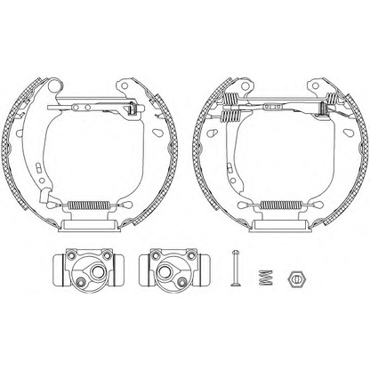 Фото Комплект тормозных колодок HELLA PAGID 8DB355004611