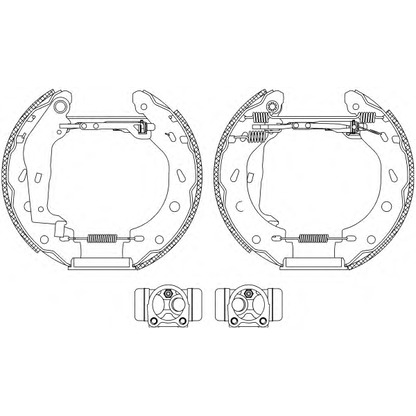 Фото Комплект тормозных колодок HELLA PAGID 8DB355004801