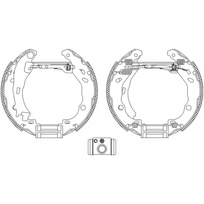 Фото Комплект тормозных колодок HELLA PAGID 8DB355004921