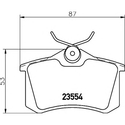 Photo Brake Pad Set, disc brake HELLA PAGID 8DB355012801