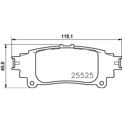 Photo Brake Pad Set, disc brake HELLA PAGID 8DB355021661