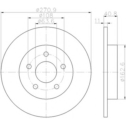 Foto Disco de freno HELLA PAGID 8DD355118221