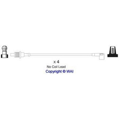 Photo Kit de câbles d'allumage WAI SL100