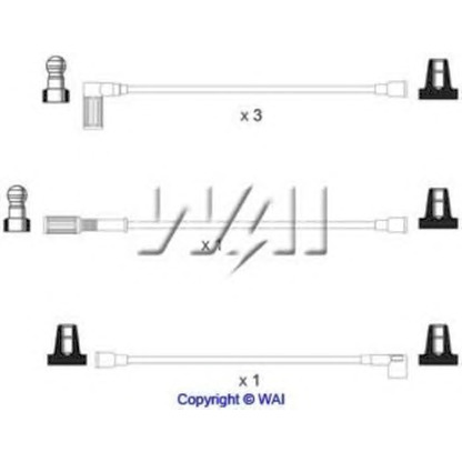 Foto Juego de cables de encendido WAI SL105