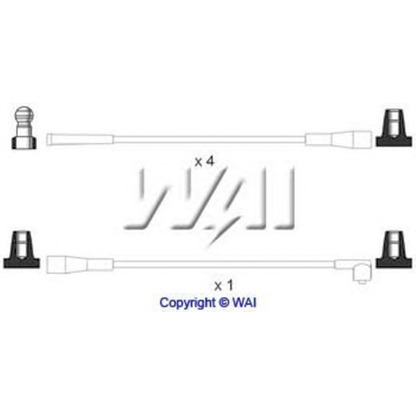 Photo Kit de câbles d'allumage WAI SL134