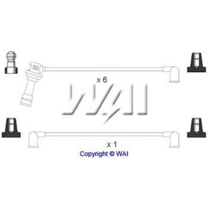 Zdjęcie Zestaw przewodów zapłonowych WAI SL150