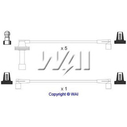 Фото Комплект проводов зажигания WAI SL170