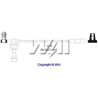 Photo Kit de câbles d'allumage WAI SL177