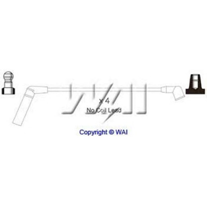 Zdjęcie Zestaw przewodów zapłonowych WAI SL205