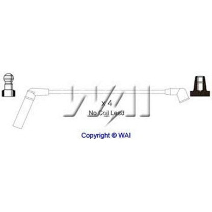 Фото Комплект проводов зажигания WAI SL205