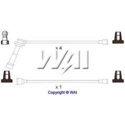 Фото Комплект проводов зажигания WAI SL221