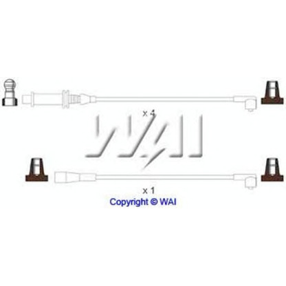 Фото Комплект проводов зажигания WAI SL228