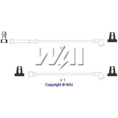 Zdjęcie Zestaw przewodów zapłonowych WAI SL229