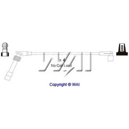 Photo Kit de câbles d'allumage WAI SL257