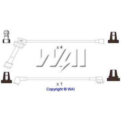 Фото Комплект проводов зажигания WAI SL510