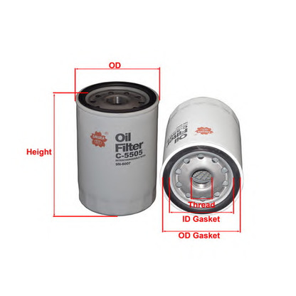 Photo Oil Filter SAKURA C5505