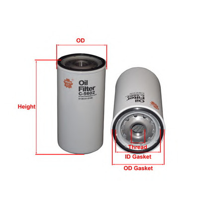 Photo Oil Filter SAKURA C5602