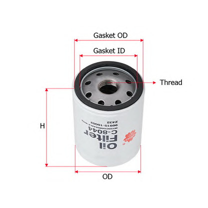 Photo Oil Filter SAKURA C8044