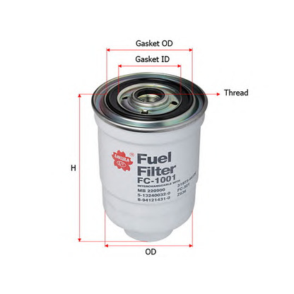 Photo Fuel filter SAKURA FC1001