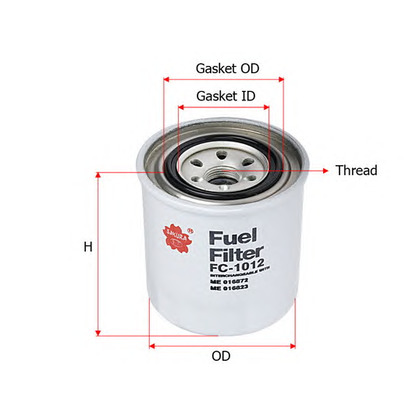 Photo Filtre à carburant SAKURA FC1012