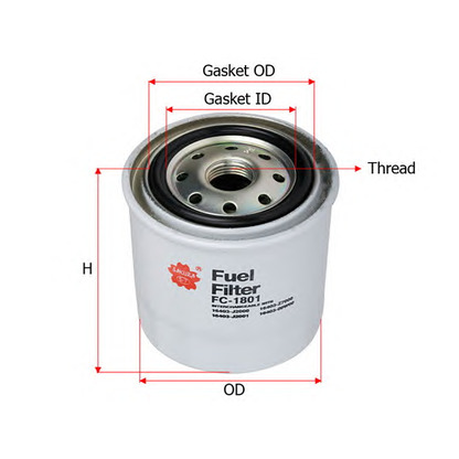 Zdjęcie Filtr paliwa SAKURA FC1801