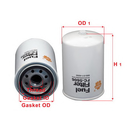 Photo Fuel filter SAKURA FC5606