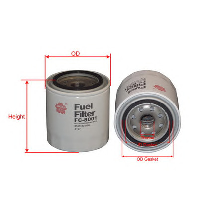 Photo Fuel filter SAKURA FC8001