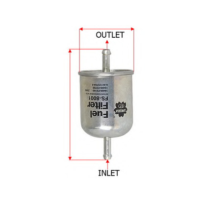 Foto Kraftstofffilter SAKURA FS8001