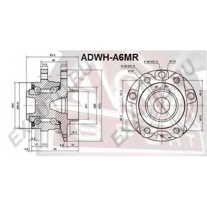 Photo Wheel Bearing Kit ASVA ADWHA6MR