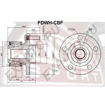Photo Wheel Bearing Kit ASVA FDWHCBF