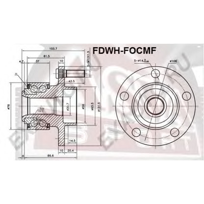 Photo Wheel Bearing Kit ASVA FDWHFOCMF