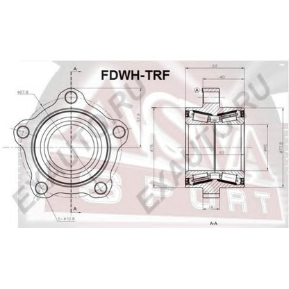 Photo Kit de roulements de roue ASVA FDWHTRF