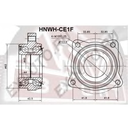 Photo Wheel Bearing Kit ASVA HNWHCE1F
