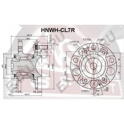 Photo Wheel Bearing Kit ASVA HNWHCL7R