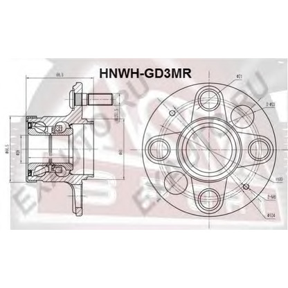 Photo Wheel Bearing Kit ASVA HNWHGD3MR