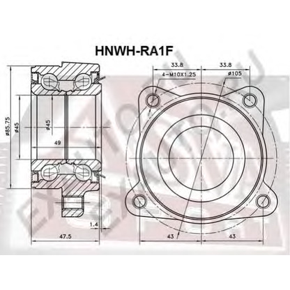 Foto Kit cuscinetto ruota ASVA HNWHRA1F