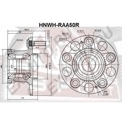 Foto Kit cuscinetto ruota ASVA HNWHRAA50R