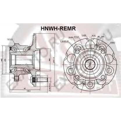 Foto Juego de cojinete de rueda ASVA HNWHREMR