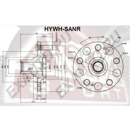Photo Kit de roulements de roue ASVA HYWHSANR