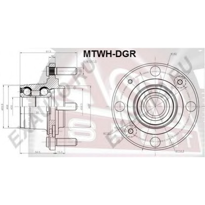 Photo Wheel Bearing Kit ASVA MTWHDGR