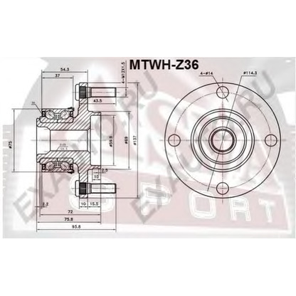 Photo Wheel Bearing Kit ASVA MTWHZ36