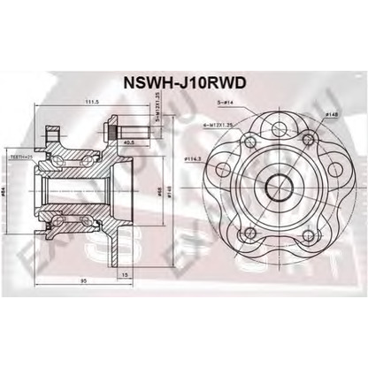 Photo Kit de roulements de roue ASVA NSWHJ10RWD