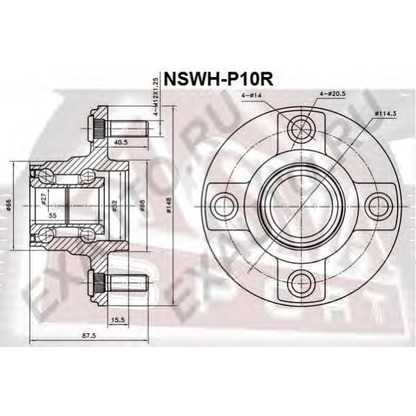 Фото Ступица колеса ASVA NSWHP10R