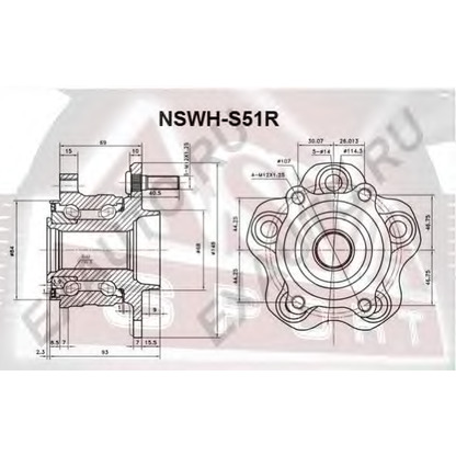 Foto Kit cuscinetto ruota ASVA NSWHS51R