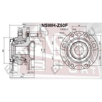 Photo Wheel Bearing Kit ASVA NSWHZ50F