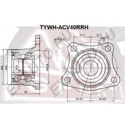 Photo Kit de roulements de roue ASVA TYWHAE100R