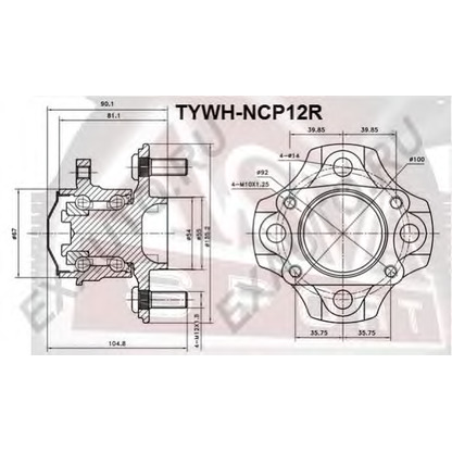 Photo Kit de roulements de roue ASVA TYWHNCP12R