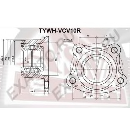 Foto Juego de cojinete de rueda ASVA TYWHVCV10R