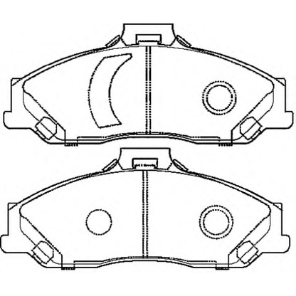 Photo Brake Pad Set, disc brake ASVA AKD970AB