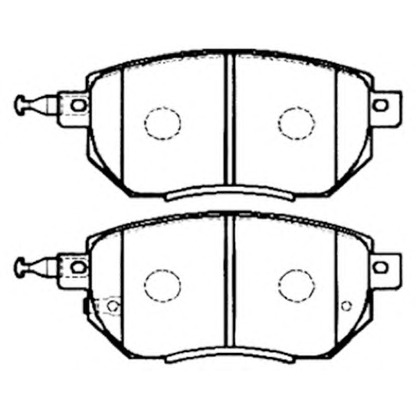 Photo Brake Pad Set, disc brake ASVA AKDCCA093